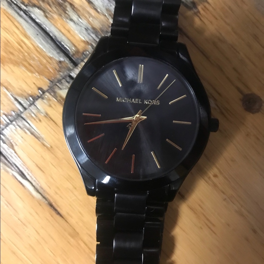 Black MK watch
